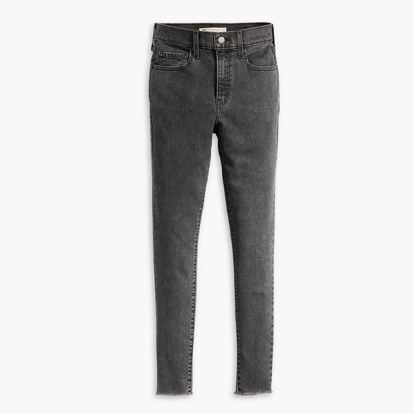 Levi's 720 High Rise Super Skinny Black Acid Wash - Picture 6 of 7